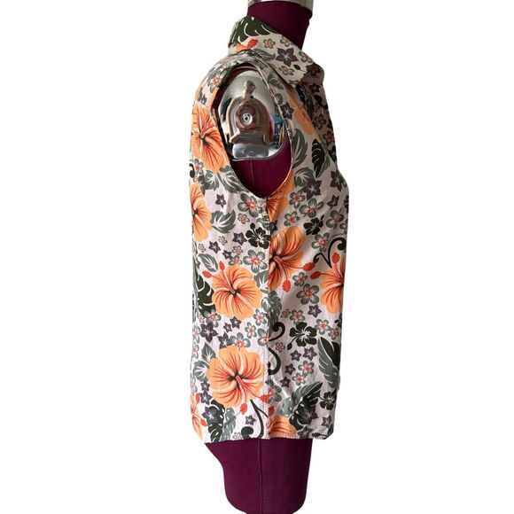 Dolce & Gabbana Floral Sleeveless Collared Blouse Button Front size EU 40 US Sma - Picture 12 of 14